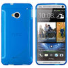 S-Line Flexi Gel Case for HTC One M7 - Blue (Two-Tone)