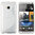 S-Line Flexi Gel Case for HTC One M7 - Clear Frost (Two-Tone)