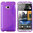 S-Line Flexi Gel Case for HTC One M7 - Purple (Two-Tone)