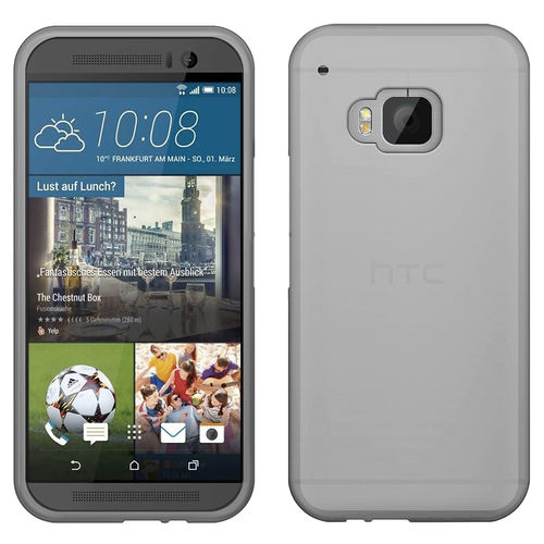 Flexi Gel Smoke Case for HTC One M9 - White (Two-Tone)