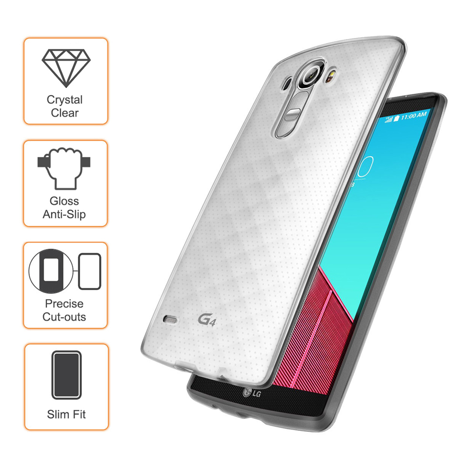 Flexi Slim Gel Case for LG G4 (Clear)