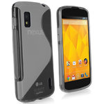 S-Line Flexi Case for Google Nexus 4 - Clear Frost (Two-Tone)