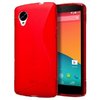 S-Line Flexi Gel Case for Google Nexus 5 - Red (Two-Tone)