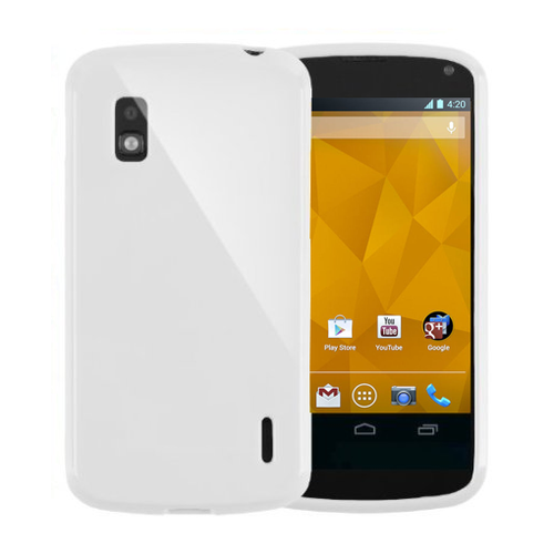 Flexi Candy Crush Case for Google Nexus 4 - White (Frost)