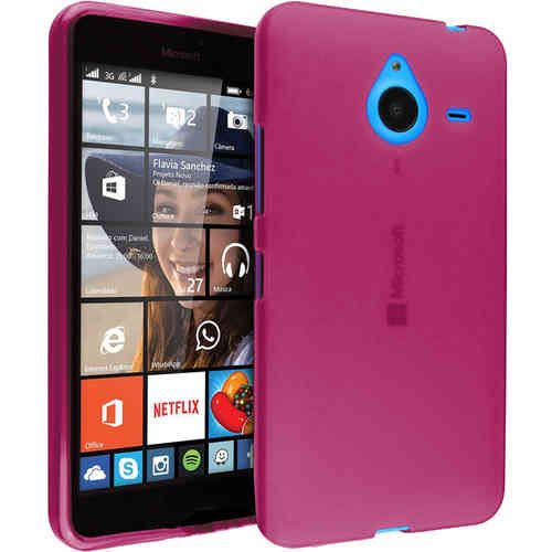 Flexi Gel Case for Microsoft Lumia 640 XL - Smoke Pink (Two-Tone)