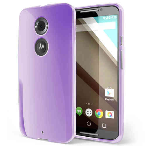 Flexi Slim Gel Case for Motorola Moto X (2nd Gen) - Purple (Gloss)