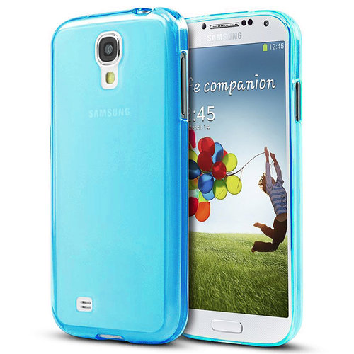 Flexi Gel Case for Samsung Galaxy S4 - Smoke Blue (Two-Tone)