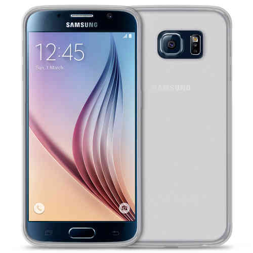 Flexi Gel Case for Samsung Galaxy S6 - Smoke White (Two-Tone)