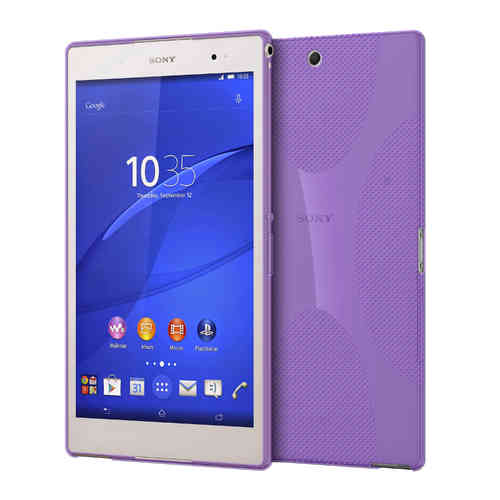 X-Line Flexi Gel Case for Sony Xperia Z3 Tablet Compact - Purple (Textured)