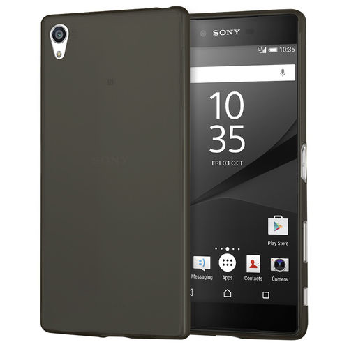 Flexi Gel Case for Sony Xperia Z5 Premium - Smoke Black (Two-Tone)