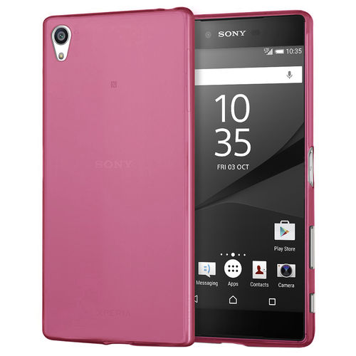 Flexi Gel Case for Sony Xperia Z5 Premium - Smoke Pink (Two-Tone)