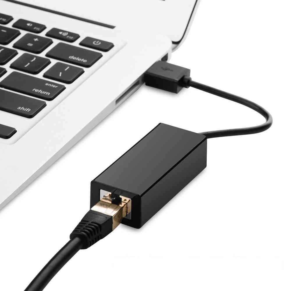 USB 3.0 to RJ45 Gigabit Ethernet Adapter Cable (Black)