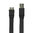 Flat Micro-USB 3.0 to USB Charging Cable (1m) - Black