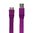 Flat Micro-USB 3.0 to USB Charging Cable (1m) - Purple