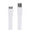 Flat Micro-USB 3.0 to USB Charging Cable (1m) - White