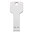 8GB Metal Key USB 2.0 Flash Memory Stick (Thumb Drive) - Silver