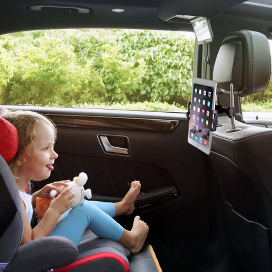 Tablet Car Headrest Mount Universal Tablet Holder Car Backseat Seat Mount 360° Rotating Adjustable for iPad/iPad Air/iPad Mini/Samsung Galaxy All 7-12 Tablet Auto-Kopfstütze Tablet Halterung 