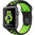 Sport Plus Silicone Band Strap for Apple Watch 38mm / 40mm / 41mm - Black (Green)