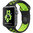 Sport Plus Silicone Band Strap for Apple Watch 42mm / 44mm / 45mm / Ultra 49mm - Black (Green)