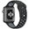 Sport Plus Silicone Band Strap for Apple Watch 42mm / 44mm / 45mm / Ultra 49mm - Black (Grey)