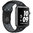 Sport Plus Silicone Band Strap for Apple Watch 42mm / 44mm / 45mm / Ultra 49mm - Black (Grey)