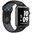 Sport Plus Silicone Band for Apple Watch 42mm / 44mm / 45mm / 46mm / Ultra 49mm - Black (Grey)