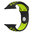 Sport Plus Silicone Band for Apple Watch 42mm / 44mm / 45mm / 46mm / Ultra 49mm - Black (Yellow)