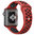 Sport Plus Silicone Band Strap for Apple Watch 42mm / 44mm / 45mm / Ultra 49mm - Red (Black)