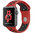 Sport Plus Silicone Band Strap for Apple Watch 42mm / 44mm / 45mm / Ultra 49mm - Red (Black)