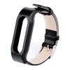 Replacement Leather Wrist Band Strap for Xiaomi Mi Band - Black