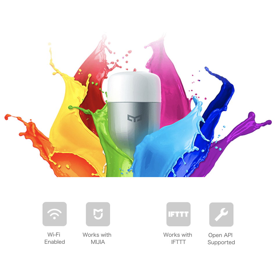 Xiaomi Yeelight E27 Smart LED Light Bulb Colour